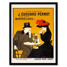 Leonetto Cappiello Framed Wall Art Liqueur Mont Christ Vintage Advert Home Décor