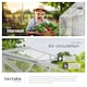 image 7 of Aluminium greenhouse, UV-resistant, 185x190x195cm