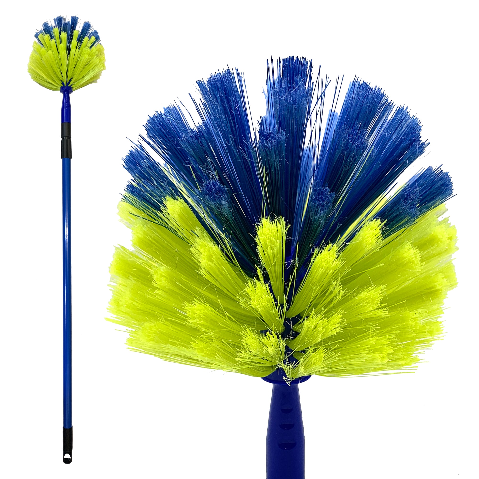 Domed Cobweb Duster with Telescopic Handle Long Reach Ceiling & Corner Duster