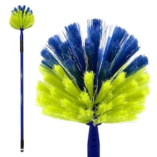 Domed Cobweb Duster with Telescopic Handle Long Reach Ceiling & Corner Duster