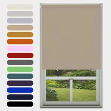 Blackout Roller Blind 210cm x 160cm Brown | Cappuccino