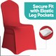 image 6 of Chair Cover Spandex Polyester Stretch, Flat Dining Slipcovers - 10pcs
