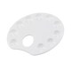 image 1 of White Plastic Oval Palette