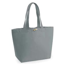 Westford Mill EarthAware Organic Marina Tote - Grey - 40cm x 39cm x 19cm Grey