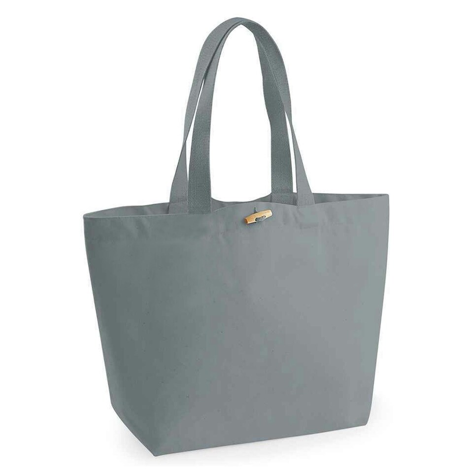 Westford Mill EarthAware Organic Marina Tote - Grey - 40cm x 39cm x 19cm Grey