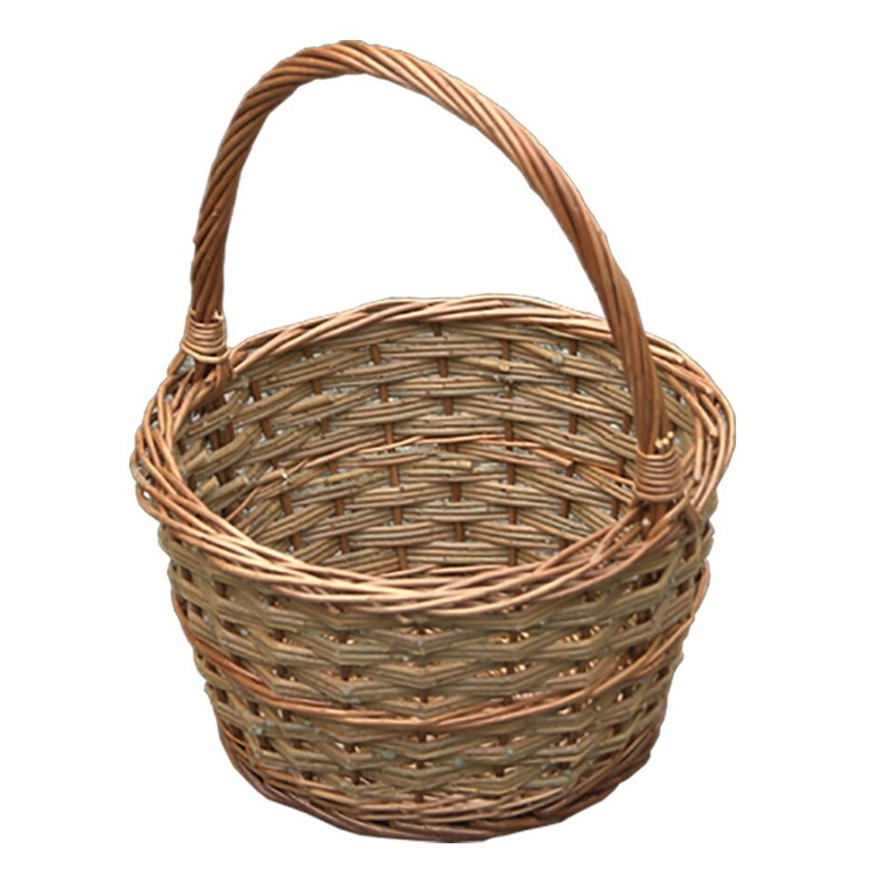 Small Rustic Apple Shopping Basket Brown | Brown | One Size