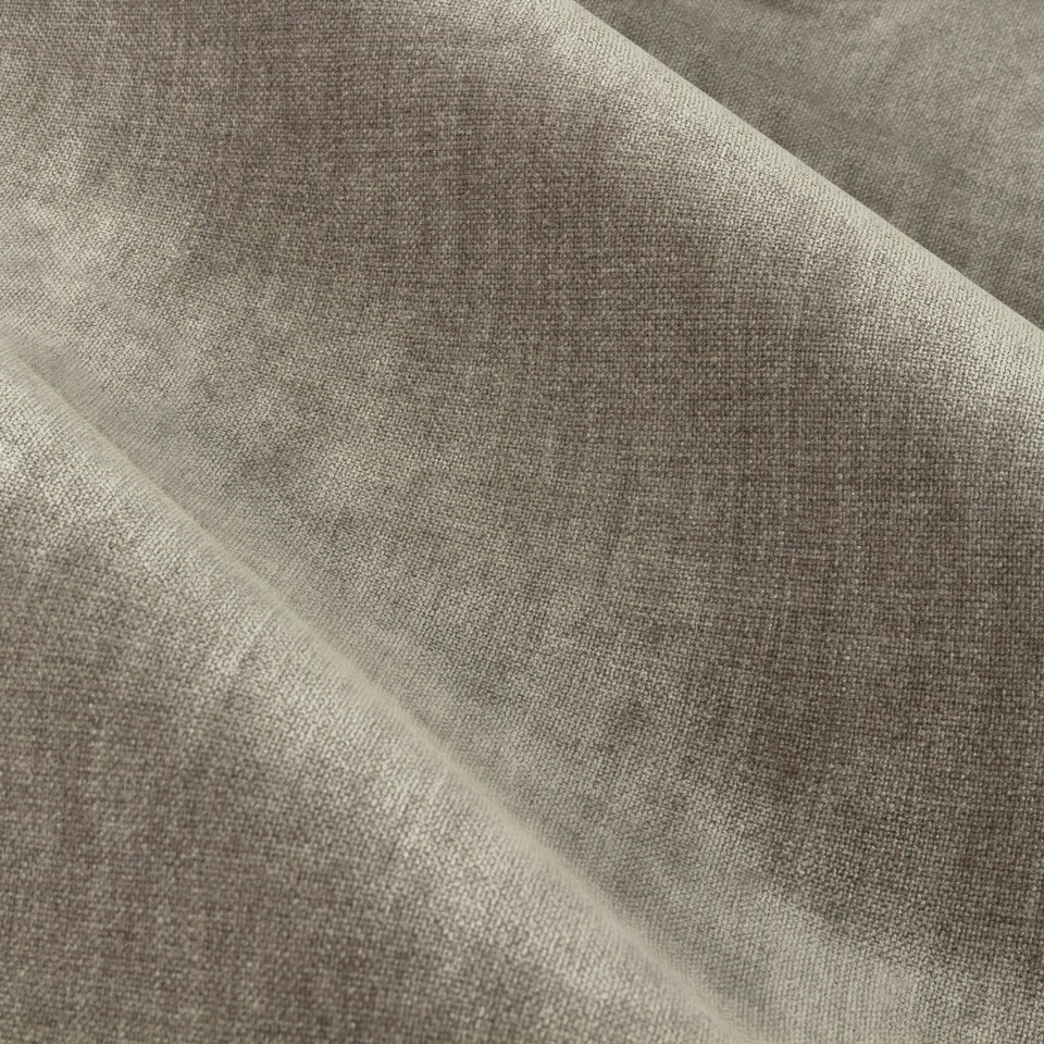 image 1 of Yard Heavy Chenille Velvet Greige Eyelet Curtains 117 x 137cm Multi