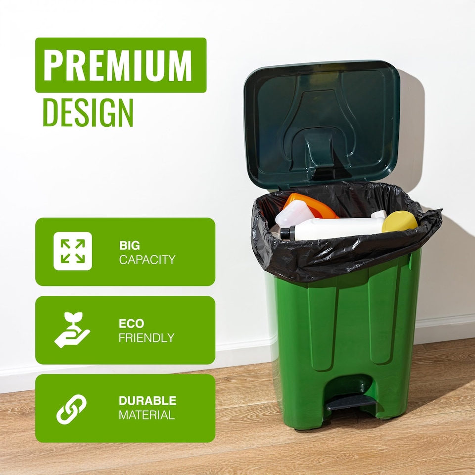 image 1 of Ecobag 70L Extra Strong Heavy Duty Refuse Sacks Leak Resistant Bin Bags