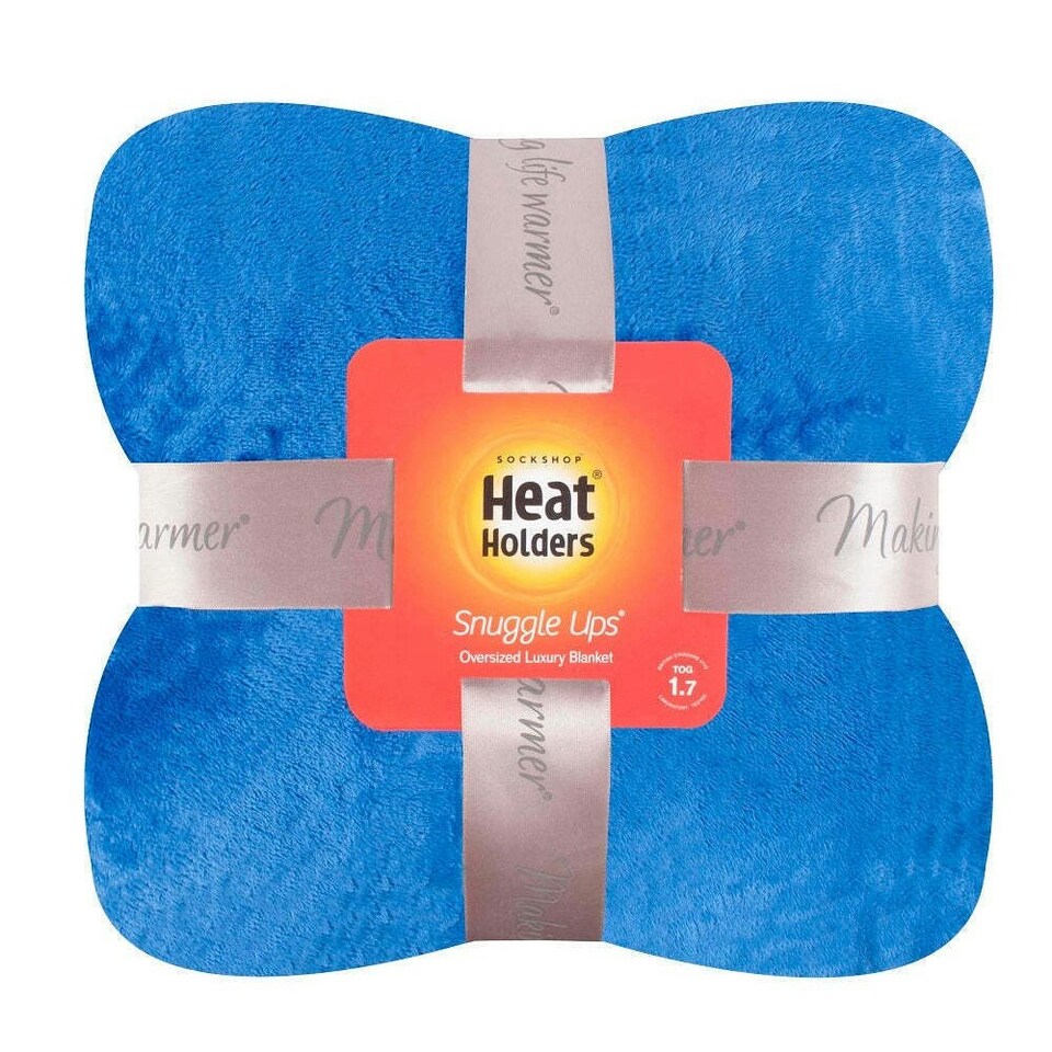 image 1 of Heat Holders Blanket - Royal Blue - One Size