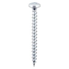 Timco - Solo Chipboard & Woodscrews - SQ - Pan - Zinc (Size 5.0 x 40 - 200 Pieces)