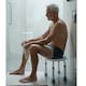 image 6 of Rotating Round Bathroom Shower Stool Swivel Chair Adjustable Non Slip Bath Seat
