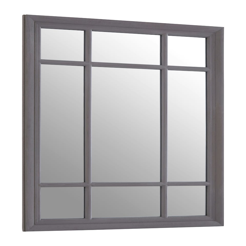 image 1 of Hawthorne Grey Distressed Wall Mirror Grey