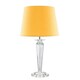 image 3 of ValueLights Modern Clear Genuine K9 Crystal Base Table Lamp With Mustard Shade