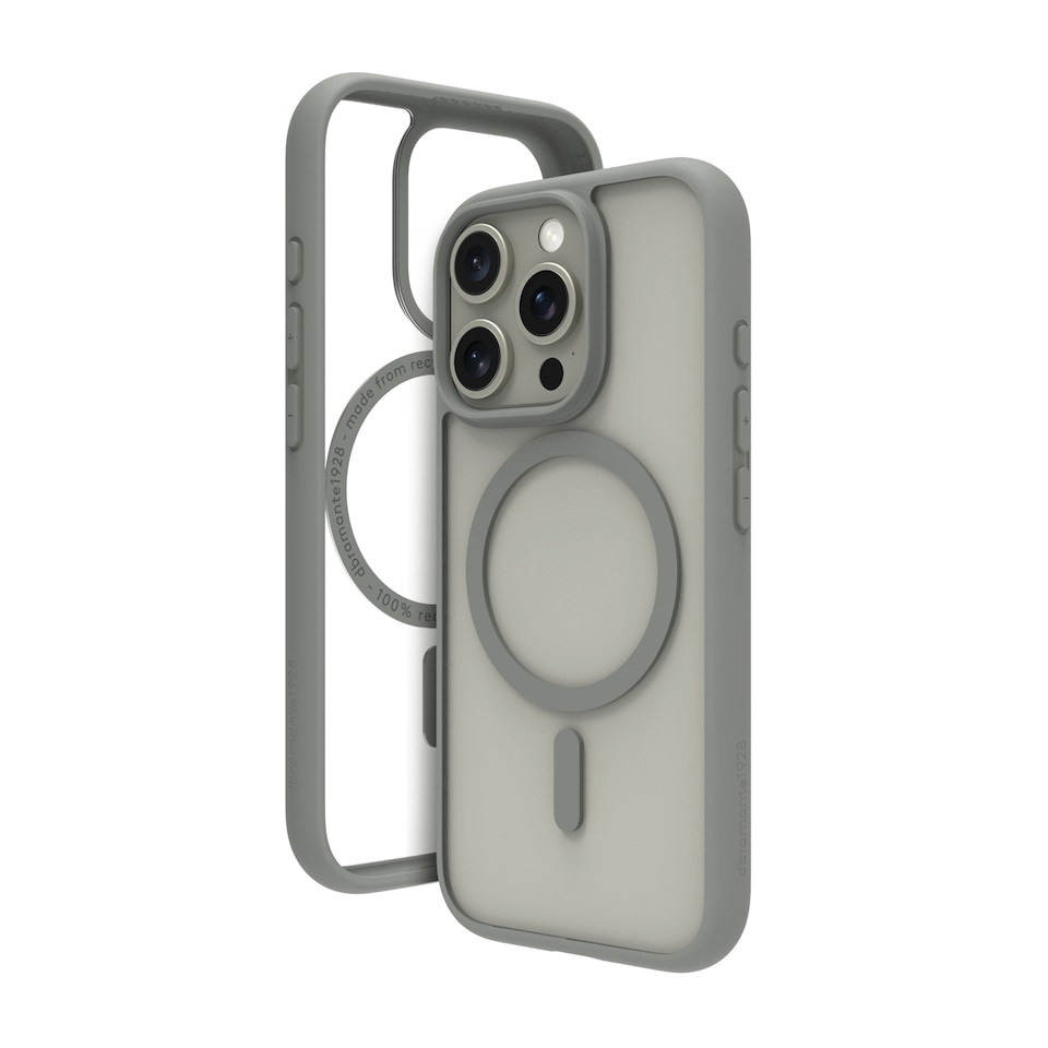 image 1 of Dbramante GN61TI006373 Grenen MagSafe Case - iPhone 16 Pro - Titanium