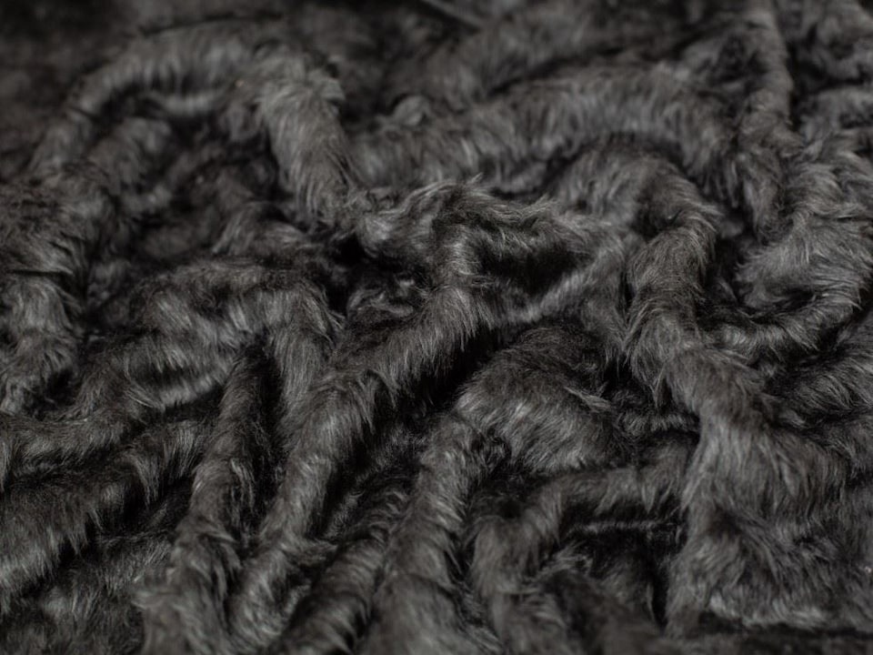 Minerva Core Range Grey Short Pile Faux Fur Fabric for Dressmaking, Toy Making, 150cm / 59" Wide - per metre