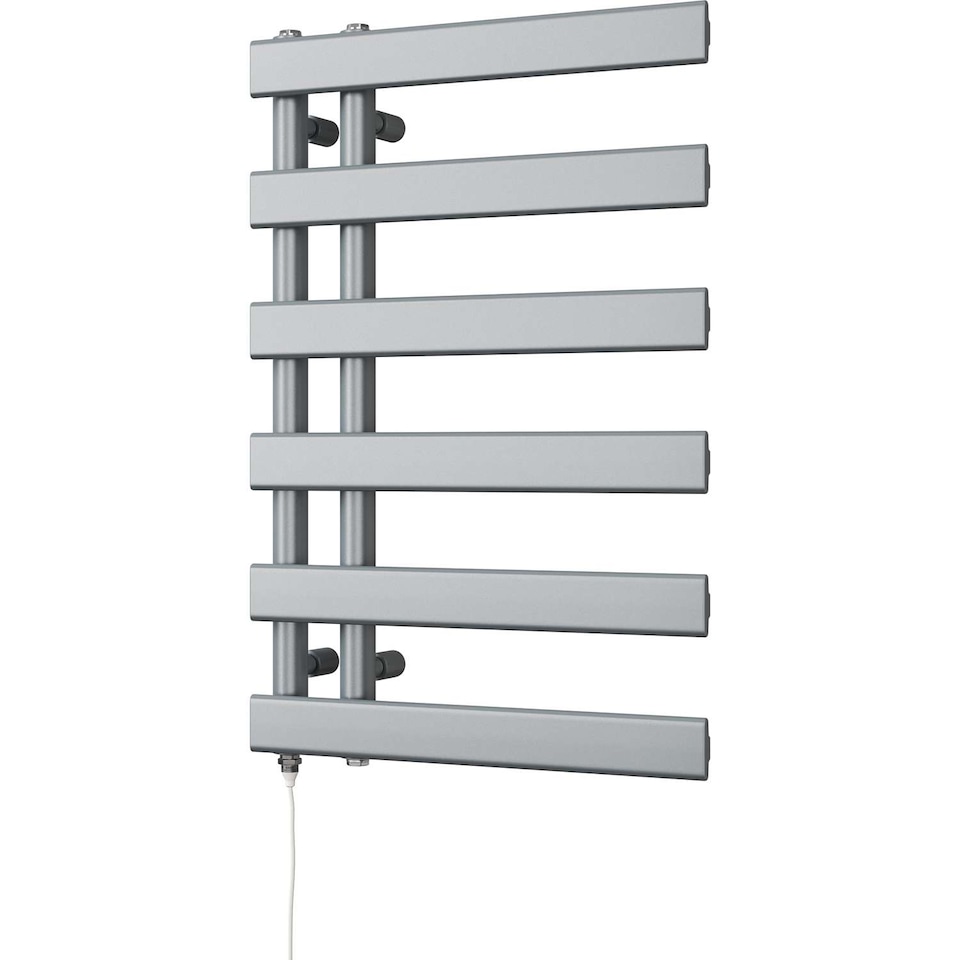 image 1 of Agar - Silver Electric Towel Rail H748mm x W500mm 300w Standard
