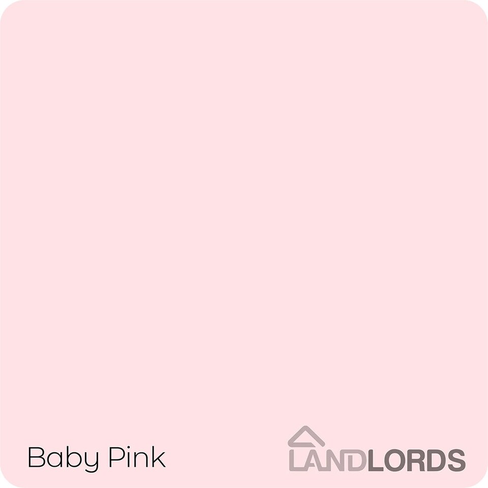 image 1 of Landlords Paint - Matt Paint - Smooth Matt Finish for Walls & Ceilings - Baby Pink - 5L