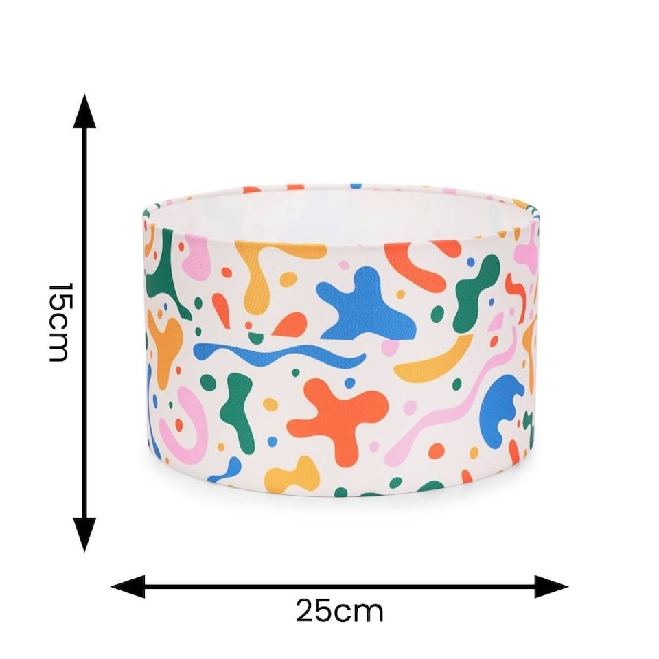 image 1 of ValueLights Kids Bright Abstract Easy Fit Ceiling Light Shade and Bulb