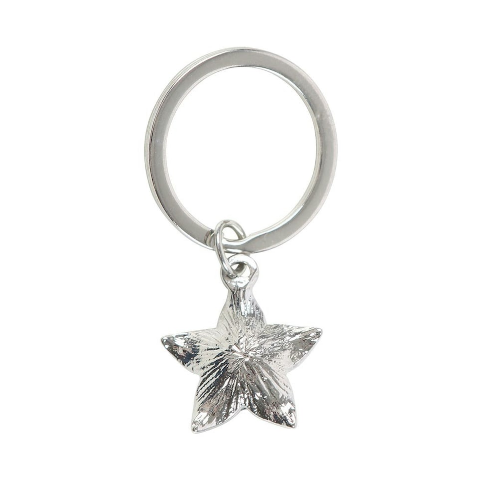 image 1 of Deadly Nightshade Keyring with Black Obsidian