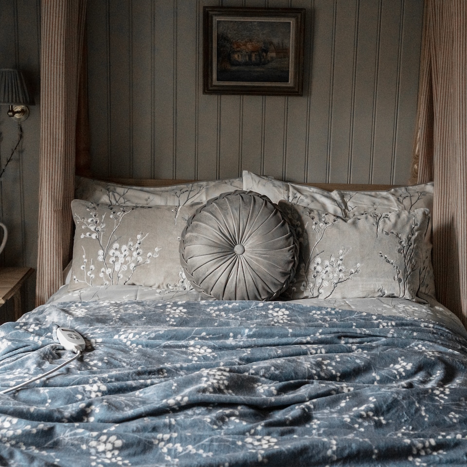 image 1 of Laura Ashley Heated Throw Blanket