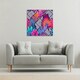 image 2 of Tropical Geometric (Canvas Print) 61 x 61 x 4cm