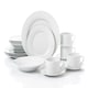 image 1 of 20pc White Rimmed Dinner Set