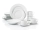 image 1 of 20pc White Rimmed Dinner Set