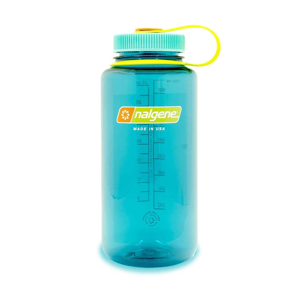 image 1 of Nalgene Wide Mouth 1L Tritan Sustain Water Bottle - Cerulean