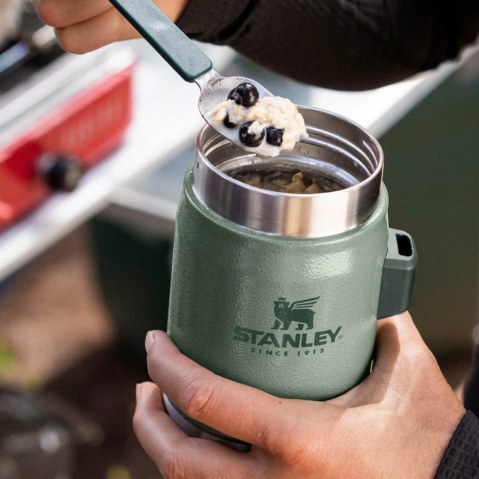 image 1 of Legendary Food Jar + Spork 0.4L Lunch Container | Grey | Grey