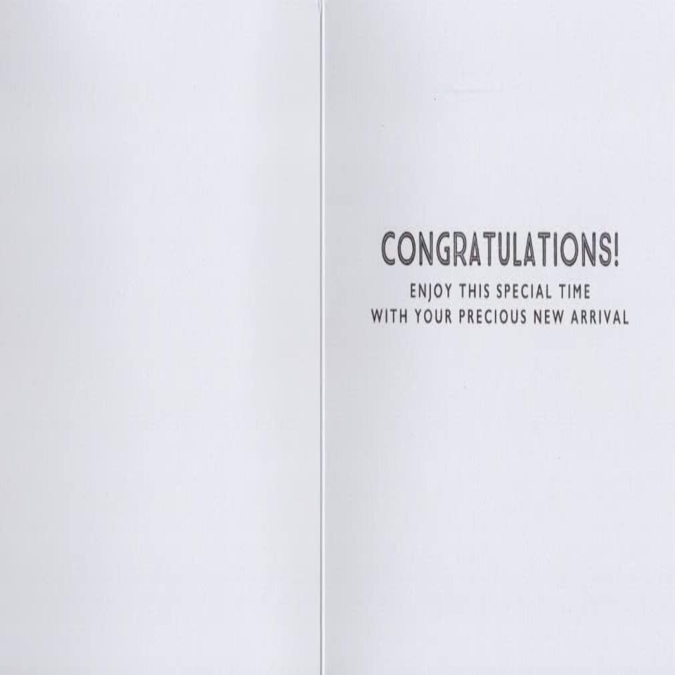 image 1 of B Is For Baby Girl New Arrival New Baby Congratulations Card