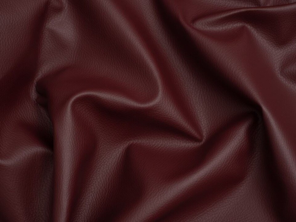 Minerva Core Range Wine Textured Faux Leather Fabric for Bag Making, Dressmaking, Upholstery, 140cm / 55" Wide - per metre