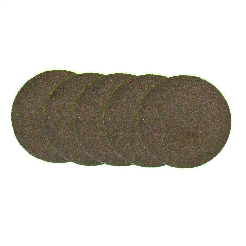 image 1 of 30pk Flap Disc Set 50mm Twist Button Abrasive Discs Sanding 120 Grit SIL233