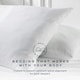 image 3 of Snuggledown Luxurious Hotel Pillow, Medium Support, 2 Pack | White | 2 Pack | 2