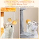 image 7 of COSTWAY 128 CM Tall Cat Tree Multi-Level Aesthetic Grey