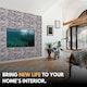 image 8 of NOVECRAFTO Brick Effect 3D Wall Panels (96cm x 48cm) DIY Decorative PVC Plastic Cladding Panels