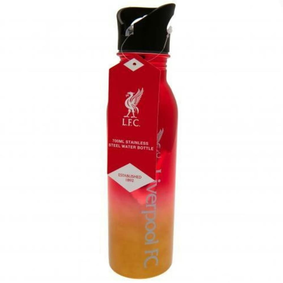 image 1 of Liverpool FC Metallic Sports Bottle - Red/Mustard Yellow/Black - One Size