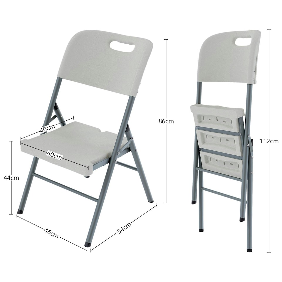 image 1 of Home Vida Set of 6 Folding Chairs