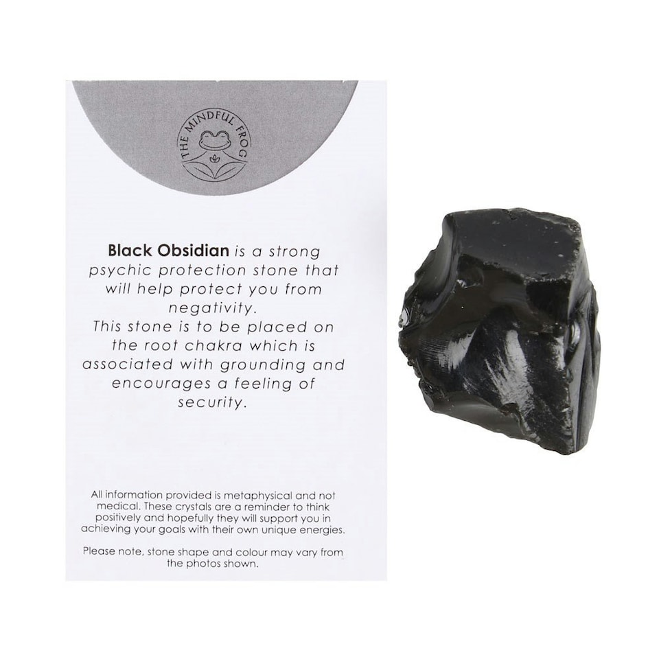 image 1 of Something Different Obsidian Rough Crystal - Black - One Size