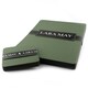 image 2 of Lara-May Set of 6 Olive Green Recycled Leather Placemats & 6 Leather Coasters