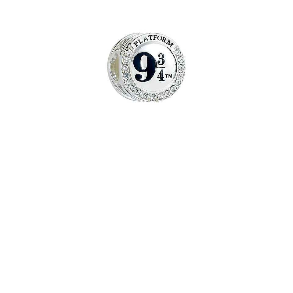 image 1 of Official Harry Potter Sterling Silver Platform 9 3/4 Spacer Bead with Crystal Elements - SB0011