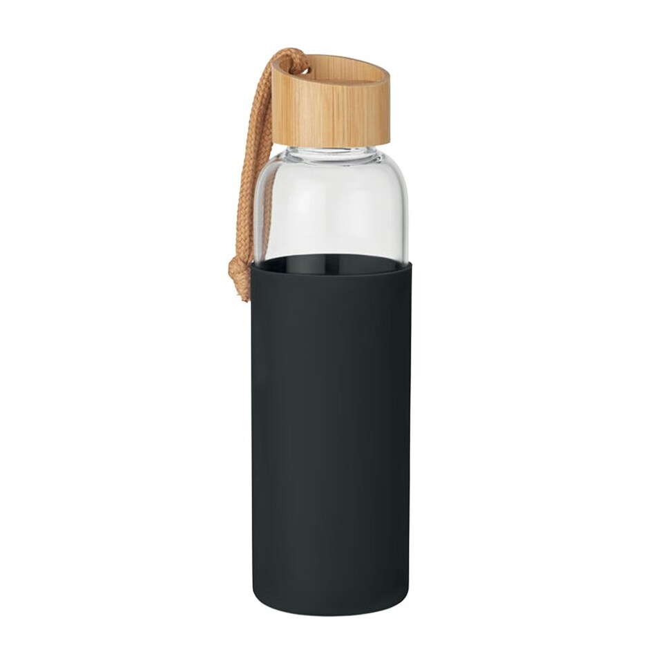 image 1 of MidOcean Chai Glass 500ml Bottle - Black - One Size Black | One Size