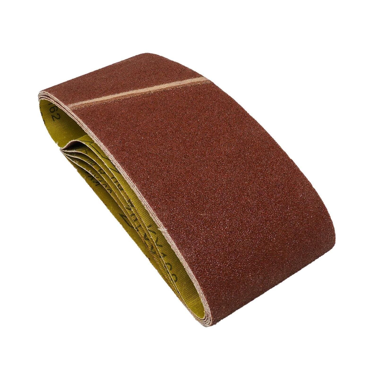 Dapetz ® Sanding Belt Sheets 75mm X 457mm 60 Grit Sander Belts for Grinding Sharpening and Derusting Very Coarse Compatible with Bosch, Black+Decker &