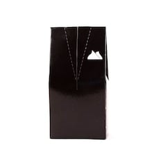 Black Tuxedo with White Handkerchief Favour Box