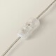 image 5 of ValueLights Modern Clear Genuine K9 Crystal Base Table Lamp With Beige Shade