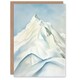 image 1 of Snow Capped Mountain Icy White Simple Him Her Birthday Card
