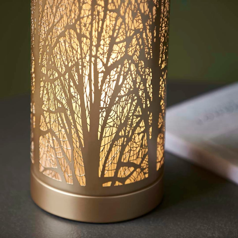 image 1 of Mason Antique Brass Touch Table Lamp