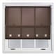 image 3 of FURNISHED Roller Blinds Daylight Square Eyelet Light Filtering Easy Fit Trimmable Window Shade | Brown | Mocha
