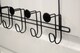image 2 of Showerdrape Moretti Black Over Door Storage Hooks