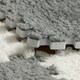 image 3 of OHS 36 Pack Teddy Fleece Interlocking Flooring Carpet Rug Tiles, 30x30cm - Grey