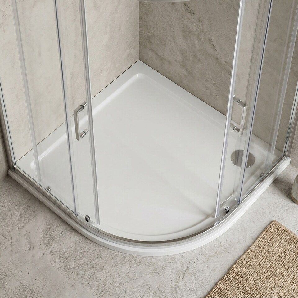 image 1 of Balterley Premium Shower Tray - Left Hand Offset Quadrant | White | White | 1
